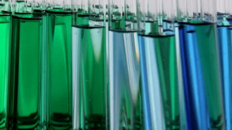 Biofuel in test tubes Video stock 22960078