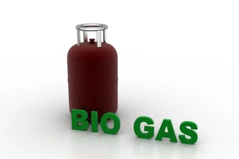 Biogas cylinder Free Stock Illustration