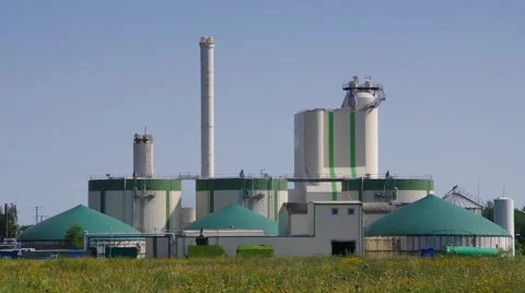 Biogas plant Stock Footage 59306171
