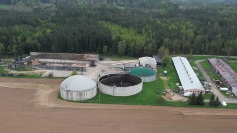 Biogas Production Biogas Plants Bioene Stock Video Pond5   Biogas Production Biogas Plants Bioenergyaerial Footage 245000252 Iconl 