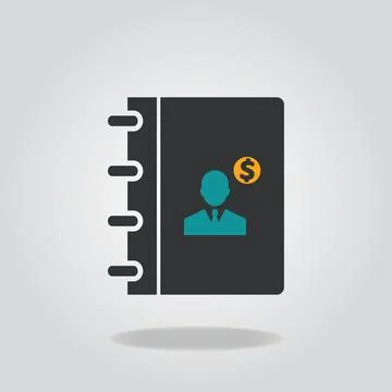 Biography Book Icon Stock Illustration