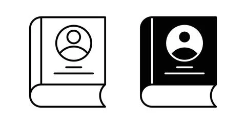 Biography icon vector art Illustrations Stock Illustration
