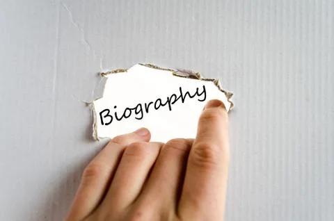 Biography Text Concept Stock Photos