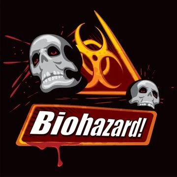Biohazard abstract symbol Stock Illustration