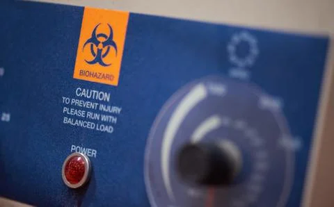 Biohazard caution sign Stock Photos