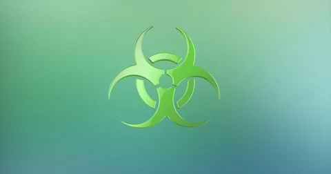 Biohazard Color 3d Icon Stock Footage 76362276