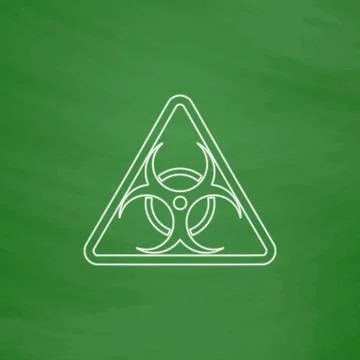 Biohazard computer symbol Stock Illustration