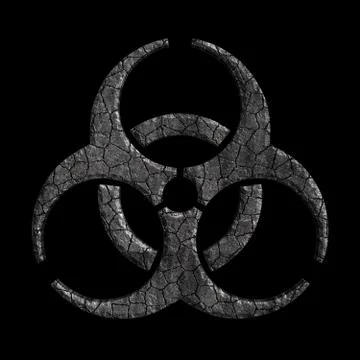 Biohazard cracked Stock Illustration