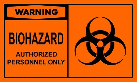 Biohazard danger sign Stock Illustration