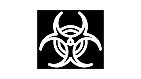 Biohazard genetic engineering glyph icon animation Stock Footage 326731337