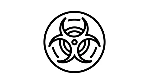 Biohazard genetic engineering line icon animation Stock Footage 326126010