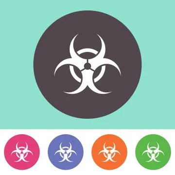 Biohazard icon Illustration