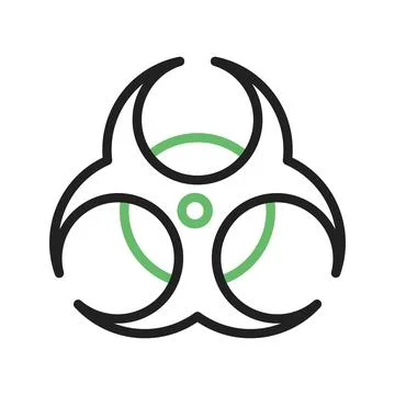 Biohazard icon vector image. Illustrazione stock