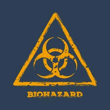 Biohazard logo vector Stock Illustration