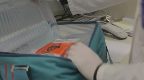 Biohazard Material Shipment 库存影片 60657809