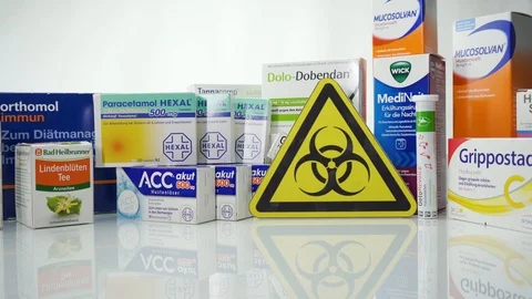 Biohazard Medication Stock Footage 125872794