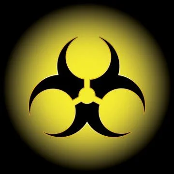 Biohazard official symbol. vector Stock Illustration