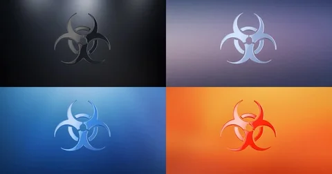 Biohazard S 3d Icon Stock Footage 74075811