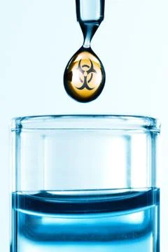 Biohazard sample Foto stock