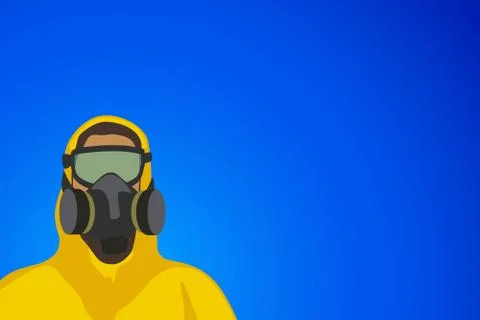 Biohazard set on white Stock Illustration