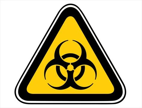 Biohazard silhouette vector art Stock Illustration