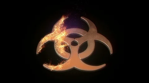 Biohazard symbol Stock Footage 93750149