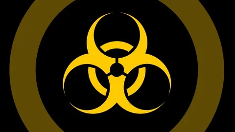 Biohazard Symbol Stock Footage 129098853