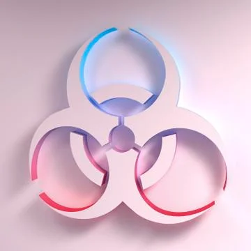 Biohazard symbol illustration Illustrazione stock