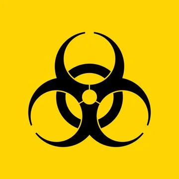 Biohazard symbol sign Stock Illustration