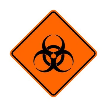 Biohazard symbol sign Stock Illustration
