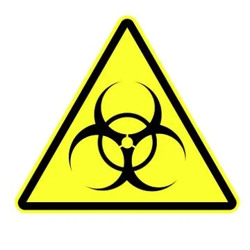 Biohazard symbol vector sign isolated Stock-Illustration