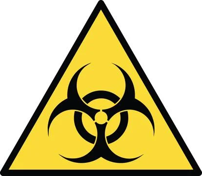 Biohazard Text Caution Warning Danger Sign Warning イラスト素材