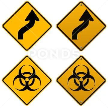 Biohazard Warning PSD 템플릿