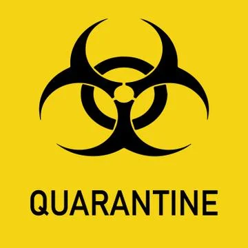 Biohazard Warning Quarantine Poster Stock Illustration