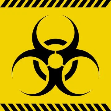Biohazard warning sign Stock Illustration