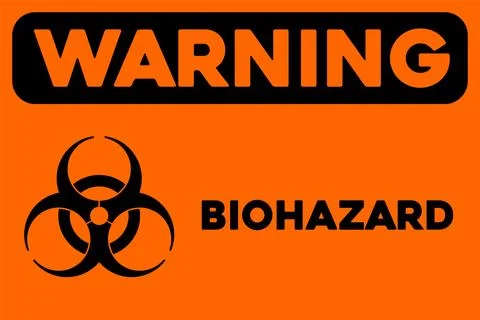 Biohazard warning sign Stock Illustration
