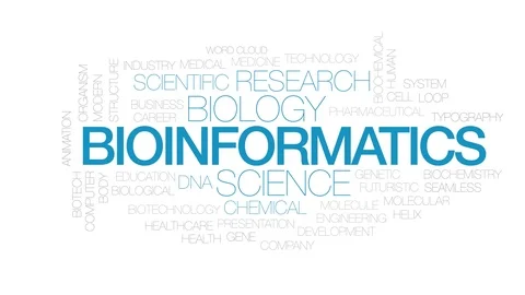 Bioinformatics animated word cloud. Kine... | Stock Video | Pond5