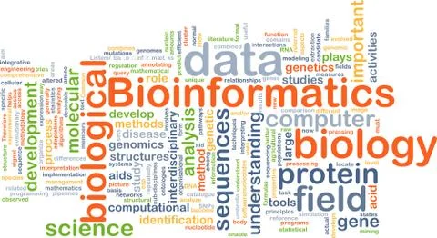 Bioinformatics background concept Illustrazione stock