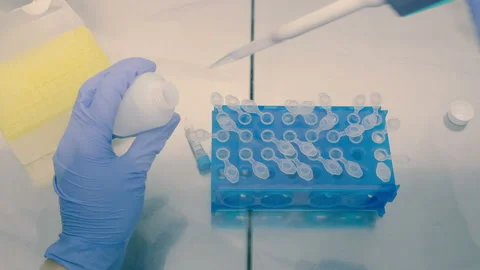 Biological analysis. Stock Footage 88200333