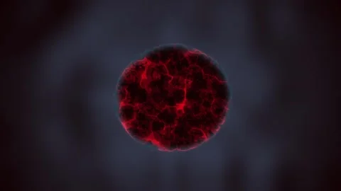 Biological Animation of Cancer Cell Division Stock Footage 113684977