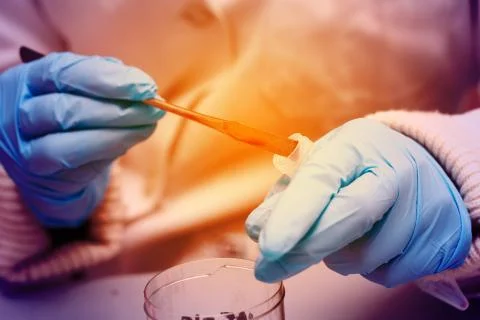 Biological laboratory analysis 스톡 사진