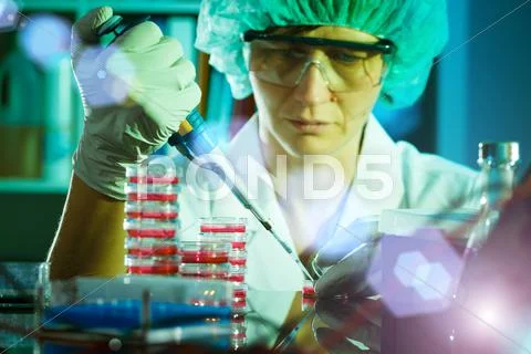 Biological research Stock Photos