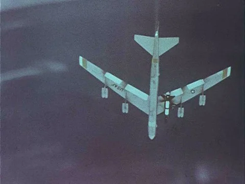 Biological response data is sent to a remote medical control center as pilots Stock Footage 75298951
