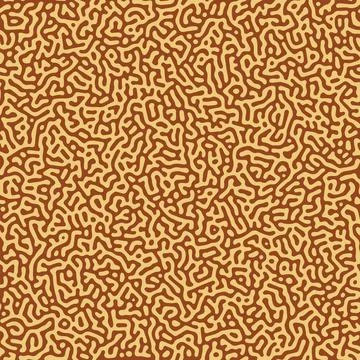 Biological turing reaction diffusion pattern in brown color vector illustra.. Stock Illustration