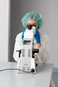 Biologist at work Foto stock