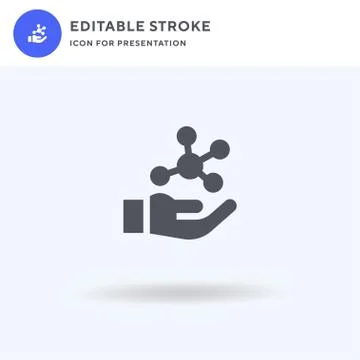 Biology icon vector, filled flat sign, solid pictogram isolated on white, logo 스톡 일러스트