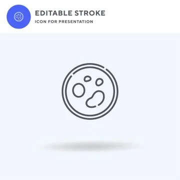 Biology icon vector, filled flat sign, solid pictogram isolated on white, logo Stock Illustration