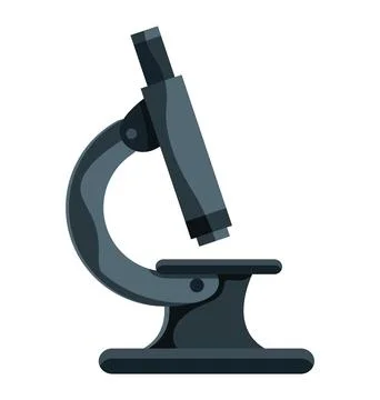 Biology laboratory microscope isolated Stock Illustration