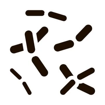 Biology Micro Bacteria Vector Sign Icon Illustrazione stock