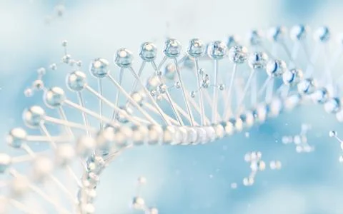 Biology molecules structure, 3d rendering. Stock-Fotos